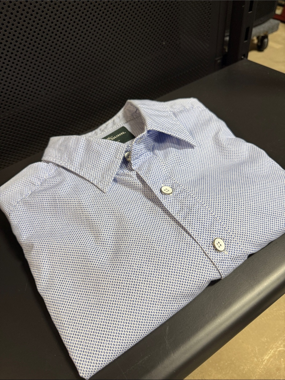 Rodd & Gunn Men's Light Blue Micro-Pattern Dress Shirt - Casual & Smart